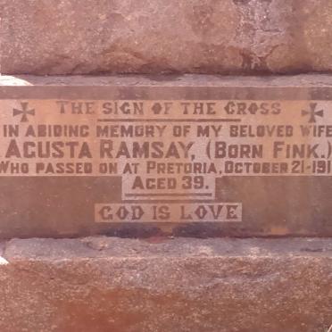 RAMSAY Agusta nee FINK -1918