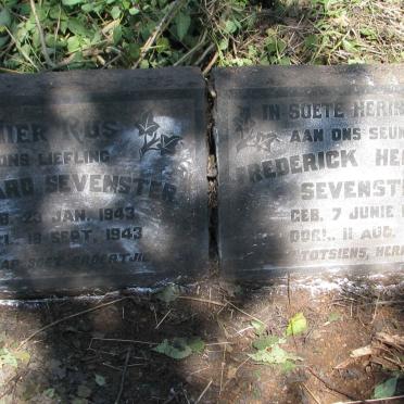 SEVENSTER Gerhard 1943-1943 :: SEVENSTER  Frederick Hermanus 1945-1959