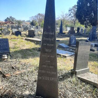 SCHALKWYK Petrus Benjamin, van 1908-1965