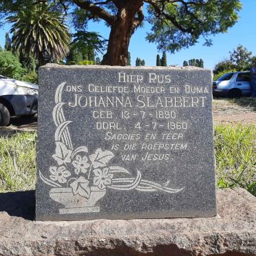 SLABBERT Johanna 1890-1960