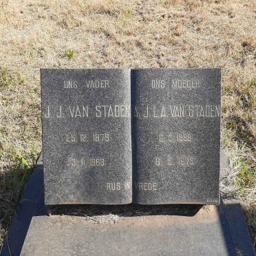 STADEN J.J., van 1879-1973 &amp; A.J.L.A. 1888-1975