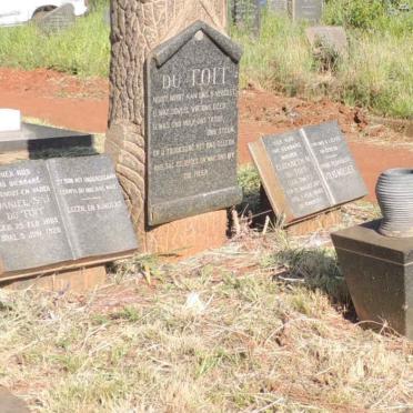 TOIT Daniel S.J., du 1869-1928 &  Elizabeth M. SMIT 1875-1945 _1