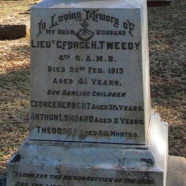 TWEEDY George H. -1915 :: TWEEDY George Herbert :: TWEEDY Arthur Lombard :: TWEEDY Theodore