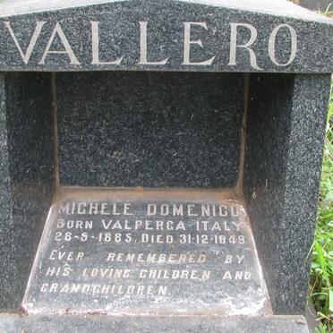VALLERO Michele Domenico 1885-1949