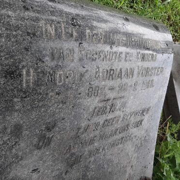 VORSTER Hendrik Adriaan 1882-1958 :: VORSTER Stephanus Jacobus 1912-1978