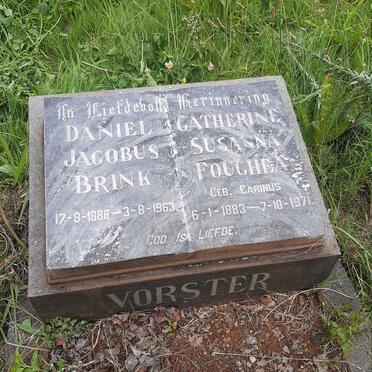 VORSTER Daniel Jacobus Brink 1886-1963 &amp; Catherine Susanna Fouche CARINUS 1883-1971
