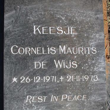 WIJS Keesje Cornelis Maurits, de 1971-1973