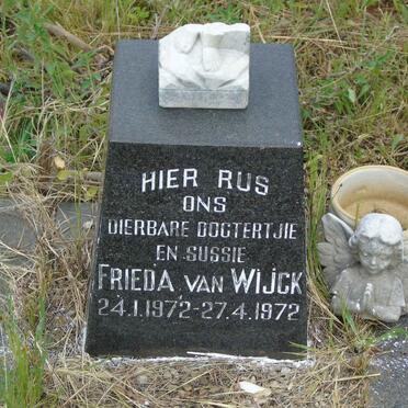 WIJCK Frieda, van 1972-1972