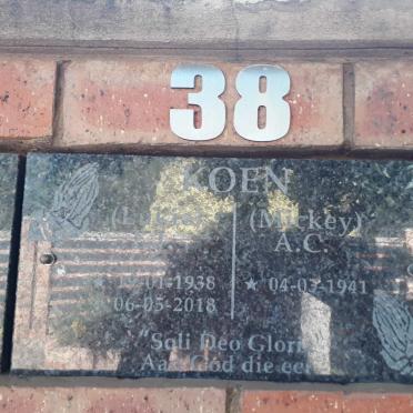 KOEN L.J. 1938-2018 &amp; A.C. 1941-