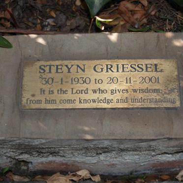 GRIESSEL Steyn 1930-2001
