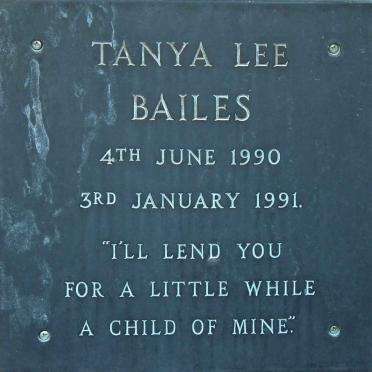 BAILES Tanya Lee 1990-1991