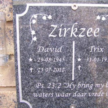 ZIRKZEE David 1945-2012 &amp; Trix 1950-