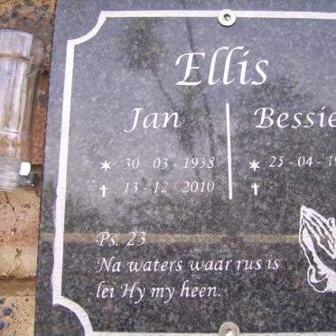 ELLIS Jan 1938-2010 &amp; Bessie 1937-