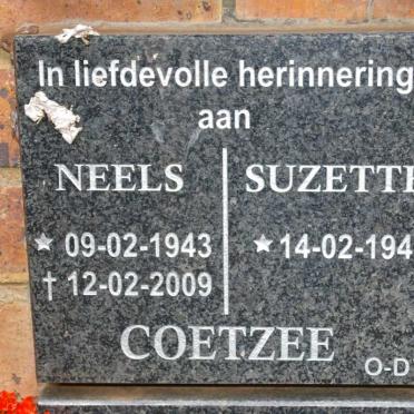COETZEE Neels 1943-2009 &amp; Suzette 1947-