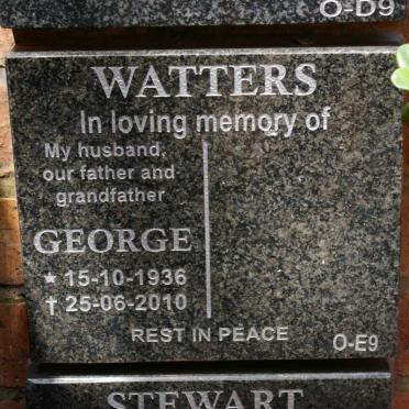 WATTERS George 1936-2010