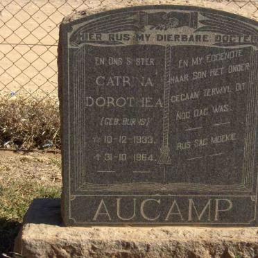 AUCAMP Catrina Dorothea nee BURNS 1933-1964