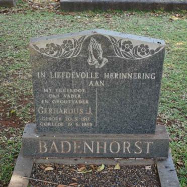 BADENHORST Gerhardus J. 1917-1963