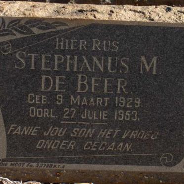 BEER Stephanus M., de 1929-1953