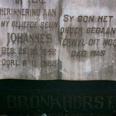 BRONKHORST Johannes 1942-1962