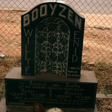 BOOYZEN Willie 1920-2000 &amp; Enid MOUTON 1926-2000