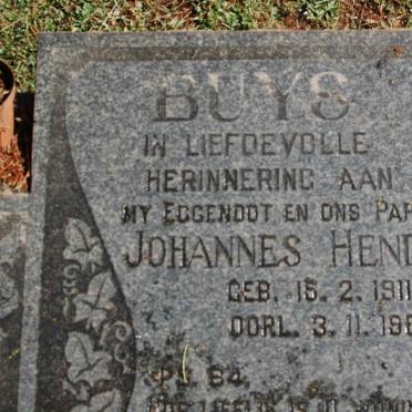 BUYS Johannes Hendrik 1911-1968