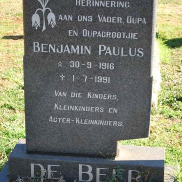 BEER Benjamin Paulus, de 1916-1991