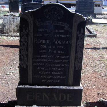 BENADE Renier Adriaan 1934-1956