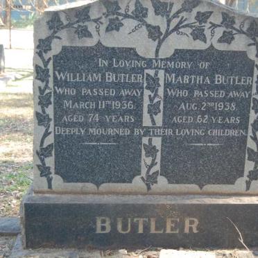 BUTLER William -1936 &amp; Martha -1938