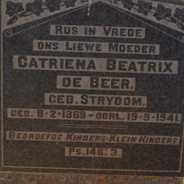BEER Catriena Beatrix, de nee STRYDOM 1869-1941