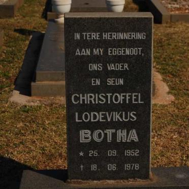 BOTHA Christoffel Lodewikus  1952-1978