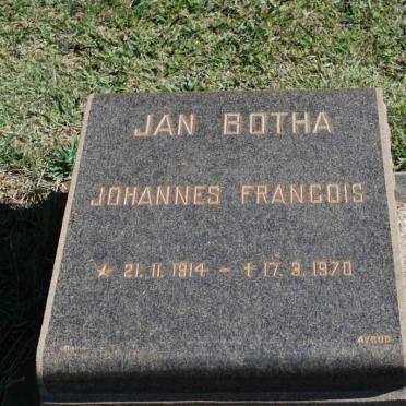 BOTHA Johannes Francois 1914-1970