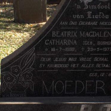 BOOYZEN Stefanus Francois 1874-1940 &amp; Beatrix Magdalena Catharina BOSHOFF 1889-1977