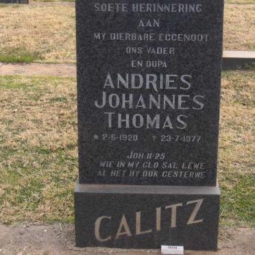 CALITZ Andries Johannes Thomas 1920-1977