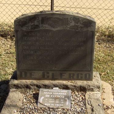 CLERCQ Abram Christiaan, de  1906-1964 &amp; Annie Susanna  1913-2007