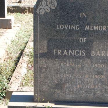 CARTER Francis Barr 1900-1969