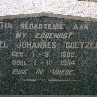 COETZEE Daniel Johannes 1902-1954