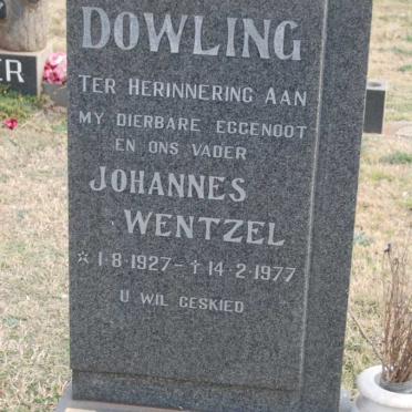 DOWLING Johannes Wentzel 1927-1977
