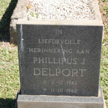 DELPORT Phillipus J. 1962-1962