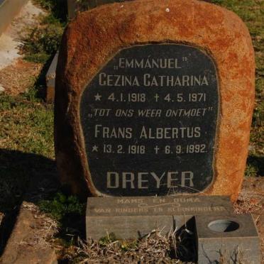 DREYER Frans Albertus 1918-1992 &amp; Gezina Catharina 1918-1971