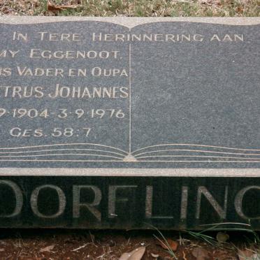 DORFLING Petrus Johannes 1904-1976
