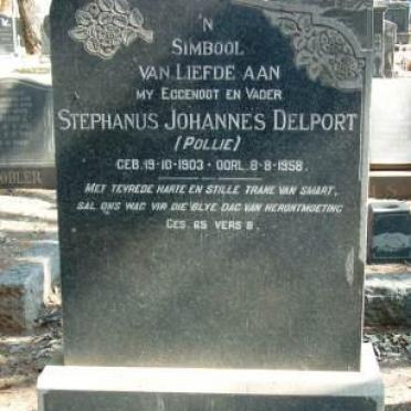 DELPORT Stephanus Johannes 1903-1958