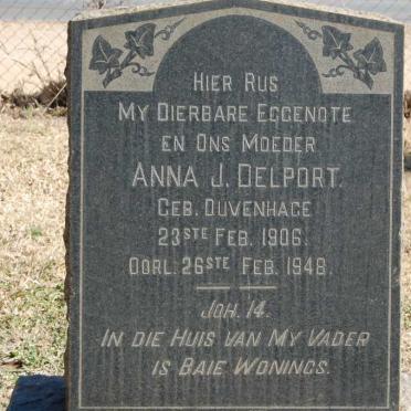 DELPORT Anna J. nee DUVENHAGE 1906-1948