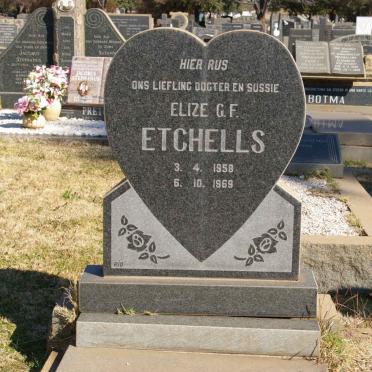 ETCHELLS Elize G.F. 1958-1969