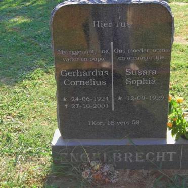 ENGELBRECHT Gerhardus Cornelius 1924-2001 &amp; Susara Sophia 1929-