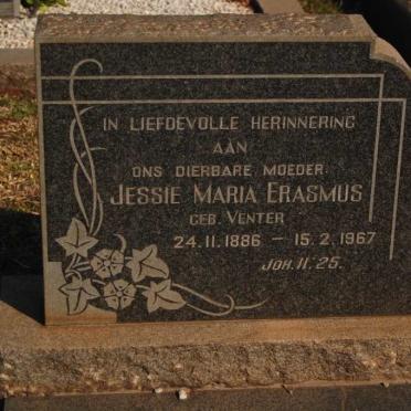 ERASMUS Jessie Maria nee VENTER 1886-1967