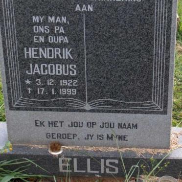 ELLIS Hendrik Jacobus 1922-1999
