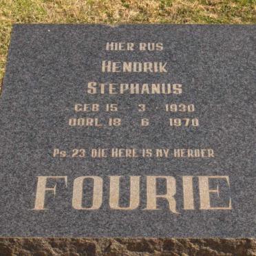 FOURIE Hendrik Stephanus 1930-1970