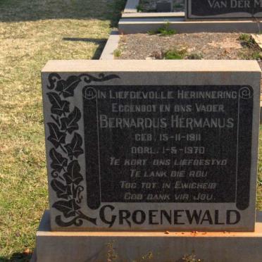 GROENEWALD Bernardus Hermanus 1911-1970