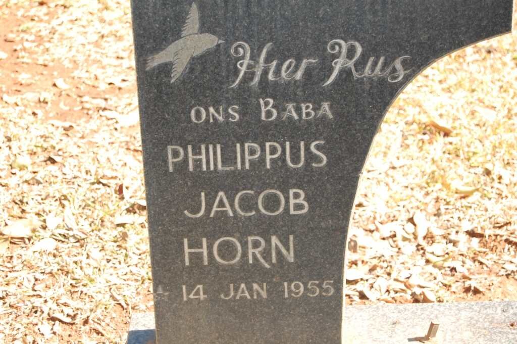 HORN Philippus Jacob -1955