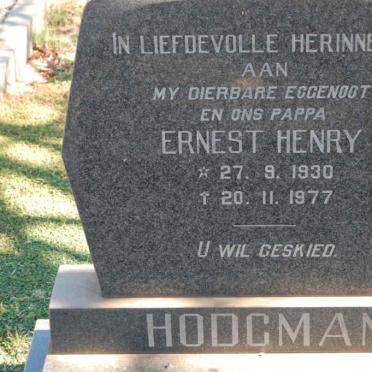 HODGHAM Ernest Henry 1930-1977